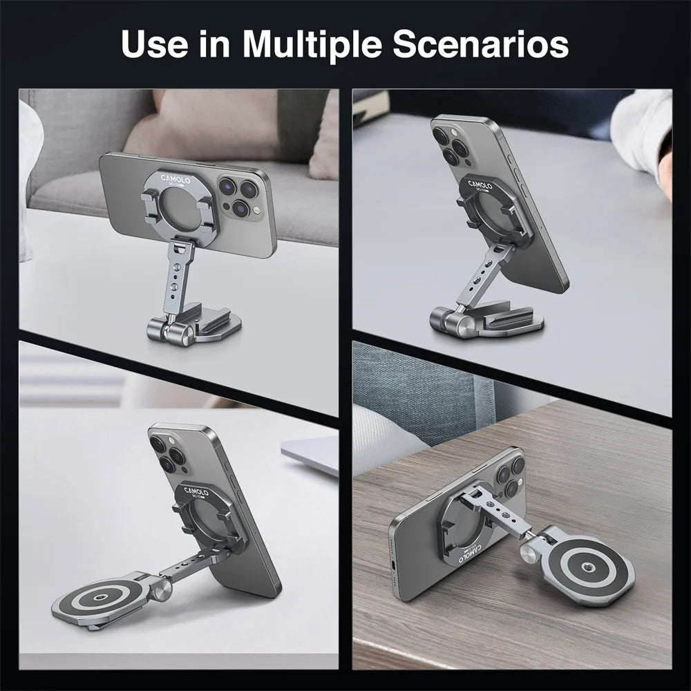 MagSafe-compatible phone on Emely MagMount™ during filming
