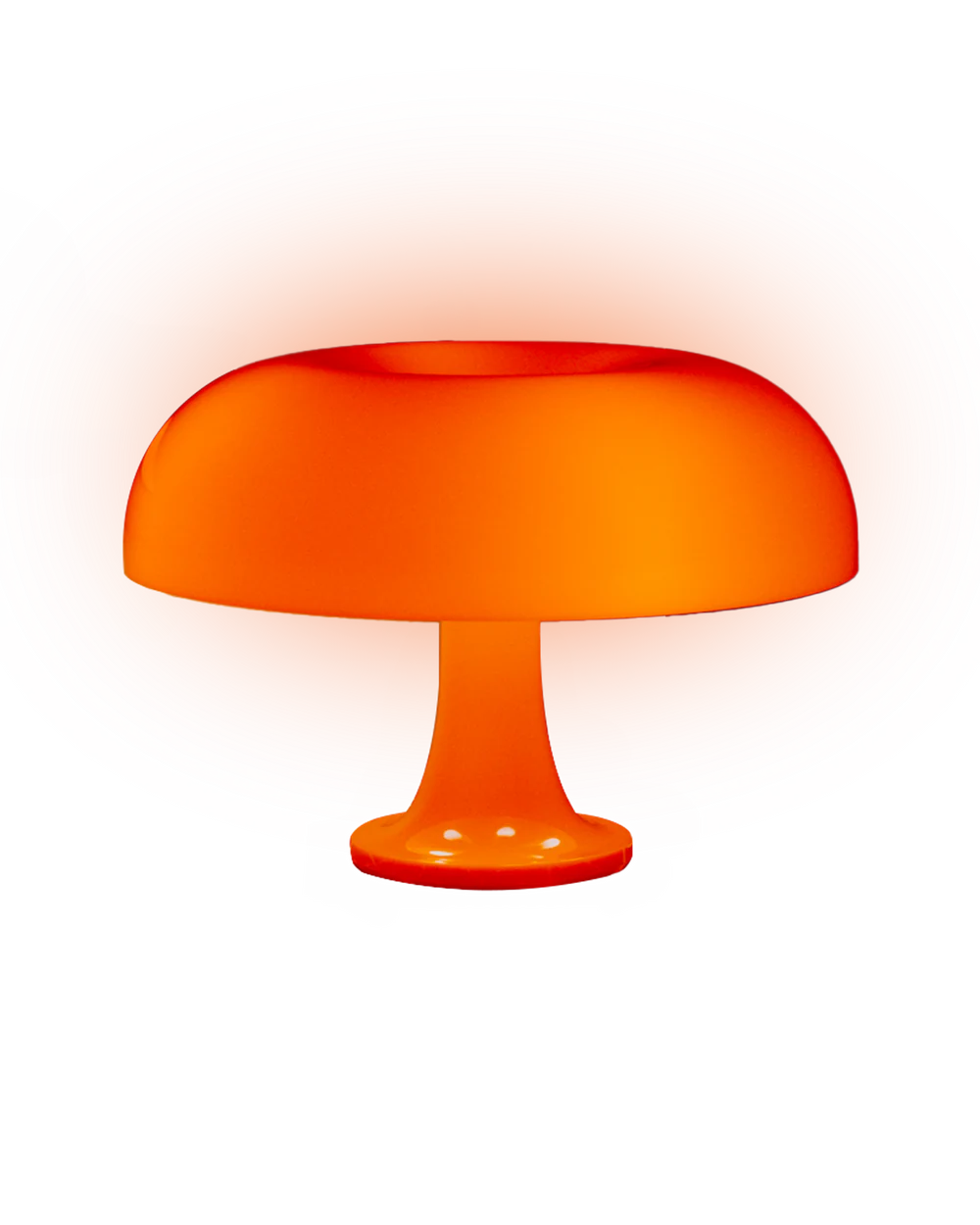 Retro Orange Mushroom Table Lamp - Modern Bedside Lighting