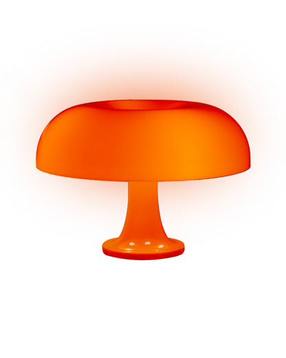 Retro Orange Mushroom Table Lamp - Modern Bedside Lighting