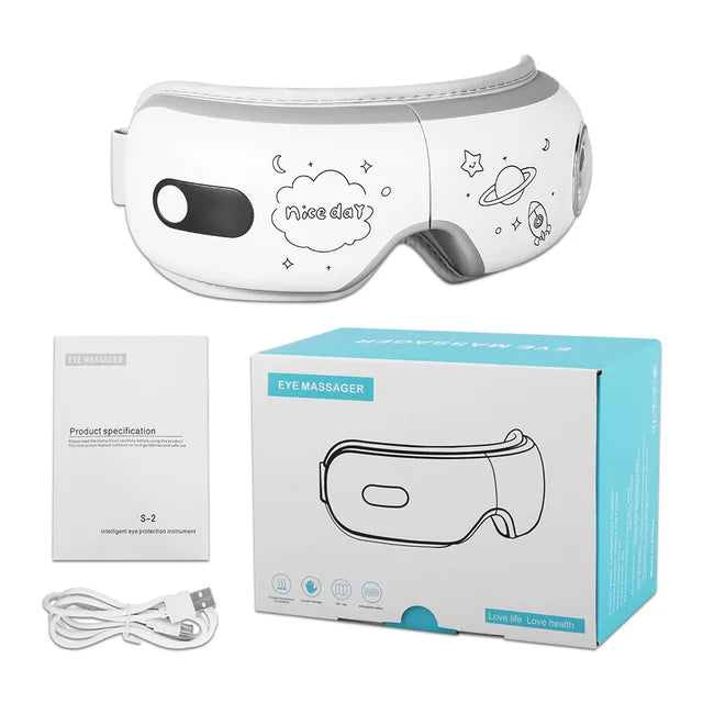 THE Emely HOME™ 🔥 Heated Eye Massager – Smart Airbag Vibration Eye Care Instrument with Bluetooth Music 🎶