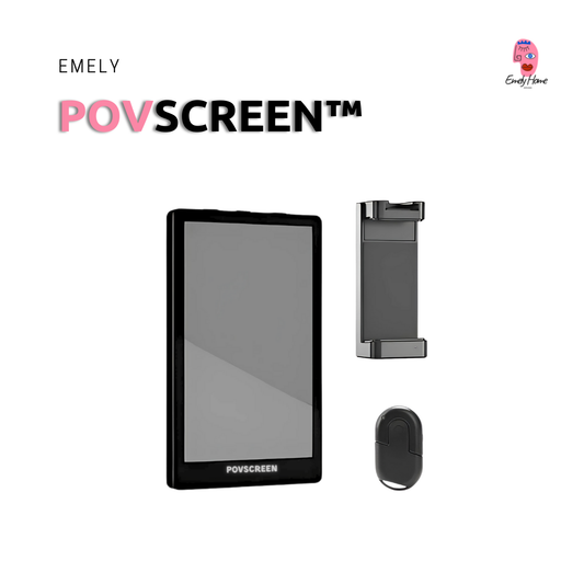 Emely POVScreen™ PH01 Max — Wired Rear‑Camera Vlog Monitor